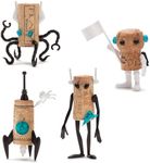 Corkers Wine Accessories by Monkey Business, Set of 4 Collectible Spaced Themed Designs, Crafting Parts for Corks. Gifts for Wine Drinkers and Wine Enthusiasts