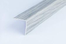 Wood Effect Plastic PVC Corner 1M Angle Trim Wall Corner Guard Edge Protector TMW Profiles (10mm x 10mm x 1M, Ash Tree)