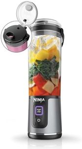 Ninja Blast Portable Blender, 530ml, Leakproof Lid & Sip Spout, Powerful Cordless Mini Blender, Rechargeable, Portable Smoothies, Protein Shakes, Blends Ice & Frozen Fruit, Black, BC151UKBK