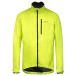 GORE WEAR Men's Cycling Jacket, GORE-TEX PACLITE, Neon Yellow, L