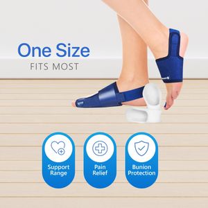 Sports Laboratory Bunion Corrector Set – Silicone Toe Separators, Blue