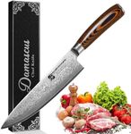 Professional Damascus Chefs Knife, 67-layer Handmade 8" Damascus Chef Knife, VG10 Super Steel Core