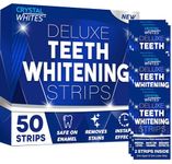 Teeth Whitening Strips 50 Pack - Sensitivity Free Strips | Enamel Safe | 25 Sessions | Mouth Opener + Teeth Wipes Included | Ultimate Stain Remover Dental Kit