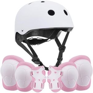 Kids/Youth Knee Pad Elbow Pads Wrist Pads Protective Gear Children 7-in-1Gear Set,for Roller BMX Cycling Skateboard Skating Riding Scooter Skates Outdoor and Other Extreme Sports