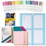 Cricut Ultimate 30 Gel Pens with Corsage Cutaway Cards 8ct and Card Mat 2x2 Bundle for DIY Invitations