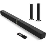 MZEIBO 80W Detachable Sound Bar for TV, Bluetooth 5.3 Audio System, ARC Optical AUX Connectivity, 2-in-1 Home Theater Speaker