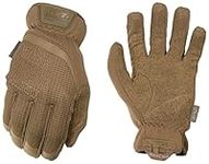 Mechanix Wear: FastFit Tactical Gloves with Elastic Cuff for Secure Fit, Work Gloves with Flexible Grip for Multi-purpose Use, Durable Touchscreen Capable Safety Gloves for Men (Brown, X-Large)