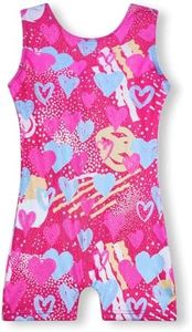 MYQFF Leotards for Girls Gymnastics Size 5-6 Years Old 5T 6T Toddler Kid Tumbling Outfits Biketards Unitard