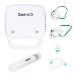 Control D Compressor Piston Nebulizer With Adult & Child Kits, White