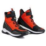 SHIMA Takeshi Vent, Motorbike Shoes for Men - Breathable, Reinforced Street Riding Shoes with ATOP Closure System, Ankle Support, Anti-Slip Sole, Gear Pad (Red, 10.5)