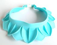 SYGA Baby Shampoo Shower Bathing Protection Bath Soft Cap Soft Adjustable Visor Hat for Toddler, Baby, Kids, Children (Lightblue)