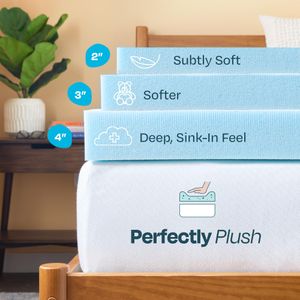 Linenspa 3-Inch Gel Memory Foam Mattress Topper, Queen Size