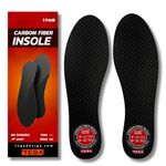 TEGA Carbon Fiber Insole (1 Pair) - for Turf Toe, Foot Fractures, Hallux Rigidus and Limitus - Rigid Shoe Insert for Sports, Hiking, Trekking, Basketball, Running - Alternative to Post Op Shoe, 11.22"- 285mm -Women's Size 13, Men's 12