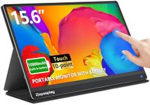 Dopesplay 15.6'' Touch Screen Portable Monitor Built-in Battery FHD 1080P Travel Monitor for Laptop Ultra-Slim Laptop Screen Extender,Compat PC,Mac,Phone,PS,Xbox,Swich, with Premium Smart Cover