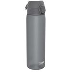 Ion8 500ml Water Bottle, BPA Free, Leakproof, Dishwasher Safe, Easy Open, Secure Lock, Clear Drinks Bottle for Boys & Girls, Small Gym Sports Drinking Water Bottle 500ml, Grey