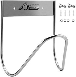 Stainless Steel Hose Holder, Garden Hose Hanger, Garden Hose Holder, Wall Mount Garden Hose Hook, Ideal for Water, Air, Hydraulic Hose, Ropes