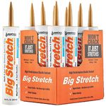 Sashco 10014 100 Percent Acrylic Latex Big Stretch High Performance Caulk, 10.5oz Cartridge, Tan (Case of 12)