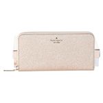 Kate Spade New York Glimmer Boxed Large Continental Wallet (Gold), Gold, Large Wallet