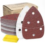 S&F STEAD & FAST Mouse Sander Sandpaper Assortment 70pcs, 6 Holes, Mouse Sanding Pads for Ryobi Detail Sander, 40 60 80 120 150 220 320 Grit Mouse Sander Pads, Ryobi Sander Pads with Tack Cloth