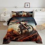 Dirt Bike Comforter Set for Girls B