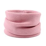 Pesaat Knitted Baby Boys Girls Scarf Autumn Winter Toddler Scarves Warm Round Neck Warmer Infant Toddler Kids(Pink)