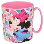 Gold1 Kids Character Licence Mug 350ML Drinking Re-Usable Plastic Cup Microwave Safe (Minnie Mouse Feel)