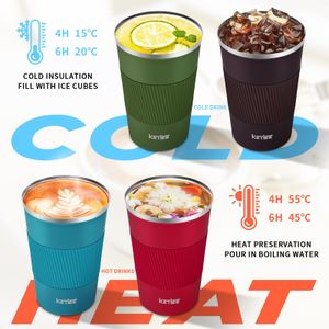 KETIEE Insulated Coffee Mug, 380ml – Blue