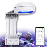 PopBloom RL60 Full Spectrum Reef Light WiFi Marine Reef LED Aquarium Light Saltwater Aquarium Fish Tank Lamp (60W WiFi - White)