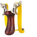 aiminGo Slingshot, Professional Hunting Shooting Slingshot with 1.5mm Extra Thick Heavy Duty Rubber Bands , High Velocity Catapult