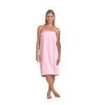 Boca Terry Womens Spa Wrap - 100% Cotton Spa, Shower, Bath and Gym Towel w Snaps - Med/Large, XXL, 4XL, 6XL