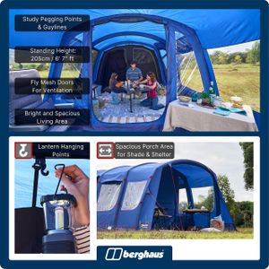 Berghaus Air 400XL 4-Person Inflatable Tent – Spacious Family Camping