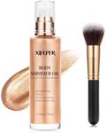 XIFEPFR Body Shimmer Oil, Rose Gold