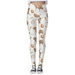 Gym Leggings with Pockets Women Under Ladies Mum Birthday Gifts Dating Women Fashion Easter Egg Print Tights Leggings Control Yoga Sport Leggings for Women High Waisted Leggings Outlet Clearance UK