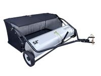 Yard Commander - 52-Inch Tow-Behind Lawn Sweeper, 10" Nylon Brushes, Universal Tractor/ATV Hitch, Never-Flat Wheels, Adjustable Height, 1-Year Warranty, Ideal for Leaves, Grass & Debris