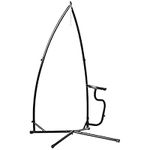 Outsunny Hammock Chair Stand Only Construction Heavy Duty Metal C-Stand for Hanging Hammock Chair Porch Swing Indoor or Outdoor Use