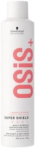 Schwarzkopf Professional OSiS+ Super Shield Anti-Pollution & Humidty Hair Spray With Hydrogenated Olive Olis | Protects Coloured Hair | Adss Shine | Remove Friziness - 300ml