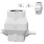 Rain Barrel Diverter Kit, Rainwater Collection System Fits for 2x3 Downspout Diverter, Gutter Diverter Kits with Filter and Brass Faucet, Hose not Included