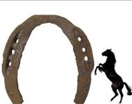 Wiffo Original Black Horse Shoe Ghode ki Naal Restrictive of Evil Sight Iron Yantra/Horse Naal Original/Horse Shoe Good Luck/Horse Shoe/Naal Horse/Naal Ghode Ki (Pack of 1) Iron Yantra (Pack of 1)