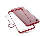 REALCASE Compatible for iPhone XR Back Cover | Ultra Thin Translucent Matte Frameless TPU | Shockproof Bumper Back Case Cover for iPhone XR (F-Red)