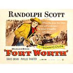 Wee Blue Coo Advert Movie Film Fort Worth Randolph Scott Cowboy Western Texas Art Print Poster Wall Decor 12X16 Inch