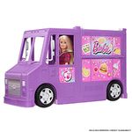 Barbie Fresh 'n' Fun Food Truck, with 30+ Realistic Play Pieces: Menu Board, Pots, Utensils, Serving Trays, Plate; For Ages 3 Years Old & Up, GMW07