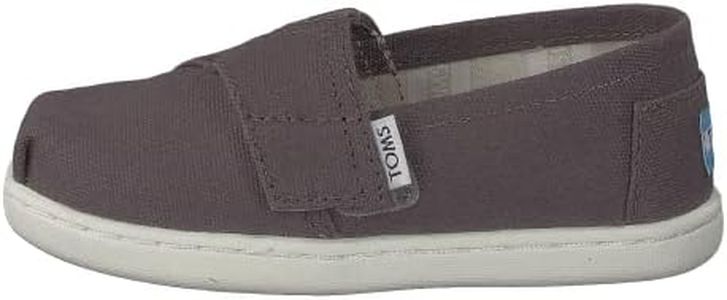 Toms Classic Alpargata Loafer Flat, Grey, 8 US Unisex Little Kid