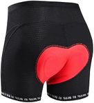 BALEAF Women's Cycling Underwear 3D Padded Biking Shorts Bike Mountain Liner Breathable Chamois, Black XS