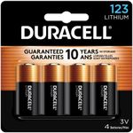 Duracell 123 Lithium Battery, 4 Cou