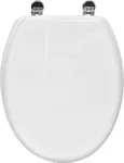 Elongated Toilet Seat White Adjustable Length