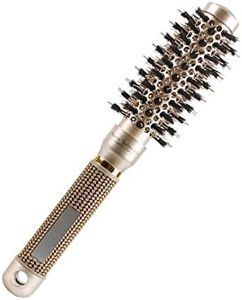 1pcs Hair Brush, Round Boar Bristles Anti-Static Blow Drying Hair Brush for All Hair Types