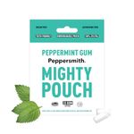 Peppersmith - British Peppermint Gum - Vegan Friendly - 100% Plant Based Xylitol - Natural Flavours - Freshens Breath - Sugar Free Gum - Benefits Oral Health - Mighty Box - 33 Pieces