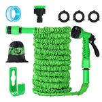 EPROSMIN 100FT/30M Expandable Garden Hose Pipe with 3/4", 1/2" Fittings, No-Kink Flexible Stretch Magic Hose Pipe Water Pipe for Home Lawn Car with 7 Function Professional Water Spray Nozzle