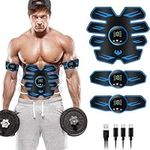 LOFFU ABS Stimulator for Men Women, EMS Muscle Trainer, Full-body Workout AB Stimulator, Effective Electric Abdominal Muscle Toner, 8 Modes & 18 Intensities