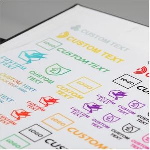 60 Pcs Custom Stickers Personalized for Business Logo - Waterproof, UV-Protected, Fade-Resistant Labels - Heat & Cold Resistant, Multiple Sizes & Quantities